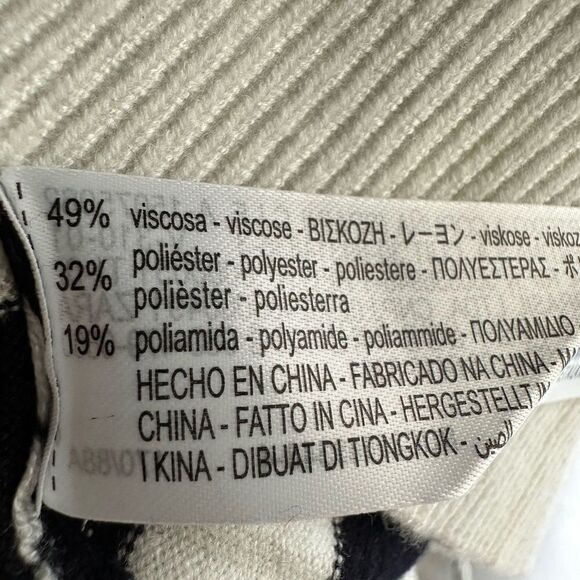 Zara Striped Knit Sweater Viscose Blend New - Picture 2 of 4